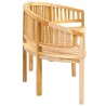 Banc de jardin en forme de banane 200 cm bois de teck solide 567693567693