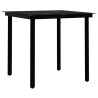 Ensemble à manger de jardin 3 pcs Noir 567696567696