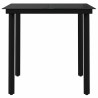 Ensemble à manger de jardin 3 pcs Noir 567696567696