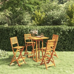 Ensemble de bar d'extérieur 5 pcs Bois d'acacia massif  567731567731