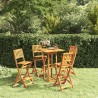 Ensemble de bar d'extérieur 5 pcs Bois d'acacia massif  567731567731