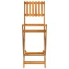 Ensemble de bar d'extérieur 5 pcs Bois d'acacia massif  567731567731