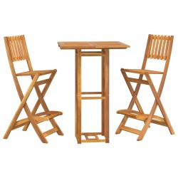 Ensemble de bar d'extérieur 3 pcs Bois d'acacia massif 567732567732