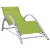 Chaise longue textilène et aluminium vert 567734567734