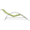 Chaise longue textilène et aluminium vert 567734567734