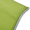 Chaise longue textilène et aluminium vert 567734567734