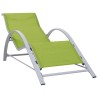 Chaises longues lot de 2 avec table Aluminium Vert 567735567735