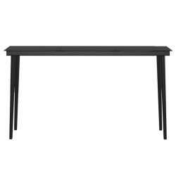 Ensemble à manger de jardin avec coussins 7 pcs Noir 567748567748