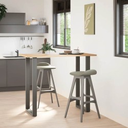 Pieds de table de bar en U 2 pièces Anthracite 60 x (110-111) cm Acier 567753567753