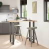 Pieds de table de bar en U 2 pièces Anthracite 60 x (110-111) cm Acier 567753567753
