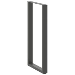 Pieds de table de bar en U 2 pièces Anthracite 60 x (110-111) cm Acier 567753567753