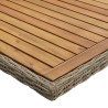 Table à manger de jardin Marron 200x100x74 cm Résine tressée 567754567754
