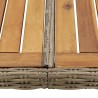 Table à manger de jardin Marron 200x100x74 cm Résine tressée 567754567754