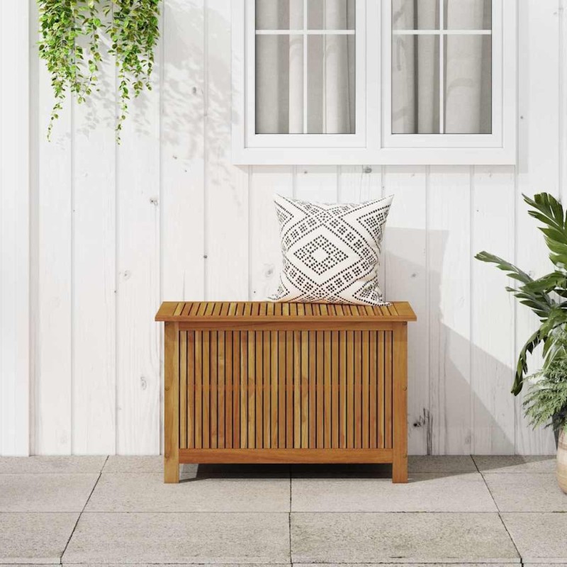 Boîte de rangement de jardin 90x50x58 cm bois d'acacia massif 567768567768