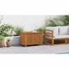 Boîte de rangement de jardin 90x50x58 cm bois d'acacia massif 567768567768