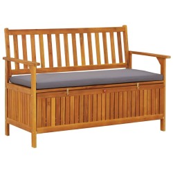 Banc de rangement de jardin 120 cm Bois d'acacia solide 567771567771