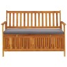 Banc de rangement de jardin 120 cm Bois d'acacia solide 567771567771