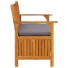 Banc de rangement de jardin 120 cm Bois d'acacia solide 567771567771