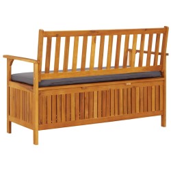 Banc de rangement de jardin 120 cm Bois d'acacia solide 567771567771