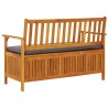 Banc de rangement de jardin 120 cm Bois d'acacia solide 567771567771