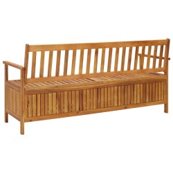 Banc de rangement de jardin 170 cm bois d'acacia solide 567773567773