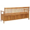 Banc de rangement de jardin 170 cm bois d'acacia solide 567773567773