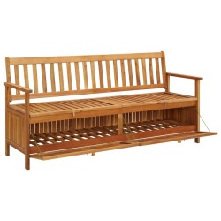 Banc de rangement de jardin 170 cm bois d'acacia solide 567773567773