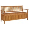 Banc de rangement de jardin 148 cm bois d'acacia solide 567775567775