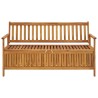 Banc de rangement de jardin 148 cm bois d'acacia solide 567775567775