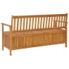 Banc de rangement de jardin 148 cm bois d'acacia solide 567775567775