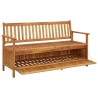 Banc de rangement de jardin 148 cm bois d'acacia solide 567775567775