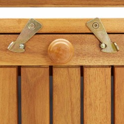 Banc de rangement de jardin 148 cm bois d'acacia solide 567775567775