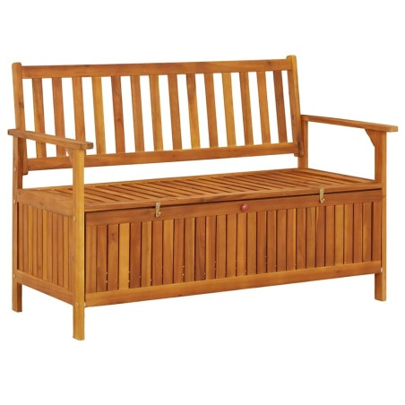 Banc de rangement de jardin 120 cm bois d'acacia solide 567776567776
