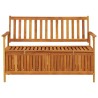 Banc de rangement de jardin 120 cm bois d'acacia solide 567776567776