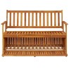 Banc de rangement de jardin 120 cm bois d'acacia solide 567776567776