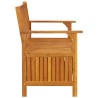 Banc de rangement de jardin 120 cm bois d'acacia solide 567776567776