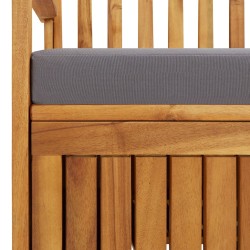 Banc de rangement de jardin avec coussin 148 cm Bois d'acacia 567777567777