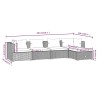 Salon de jardin 5 pcs avec coussins Résine tressée Marron 567780567780