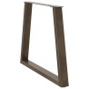 Pieds de table à manger en forme de V 3 pièces Acier naturel 80 x (72-73,3) cm Acier 567782567782