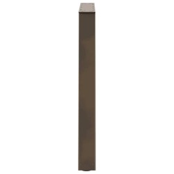 Pieds de table à manger en forme de V 3 pièces Acier naturel 80 x (72-73,3) cm Acier 567782567782