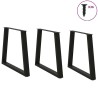 Pieds de table à manger en V 3 pièces Noir 80 x (72-73,3) cm Acier 567783567783