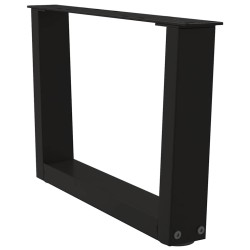 Pieds de table basse en forme de V, 2 pièces, noir, 50 x (30-31,3) cm, acier 567786567786