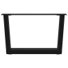Pieds de table basse en forme de V, 2 pièces, noir, 50 x (30-31,3) cm, acier 567786567786