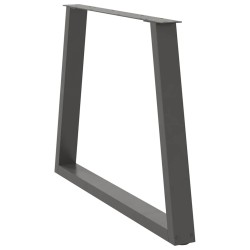 Pieds de table à manger en forme de V 3 pièces Anthracite 90 x (72-73,3) cm Acier 567789567789