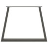 Pieds de table à manger en forme de V 3 pièces Anthracite 90 x (72-73,3) cm Acier 567789567789