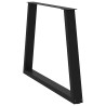 Pieds de table à manger en V 3 pièces Noir 90 x (72-73,3) cm Acier 567790567790