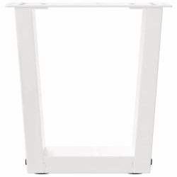 Pieds de table basse en forme de V, 2 pièces, blanc, 40 x (30-31,3) cm, acier 567807567807
