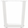 Pieds de table basse en forme de V, 2 pièces, blanc, 40 x (30-31,3) cm, acier 567807567807