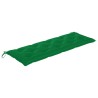Banc Batavia avec coussin vert 150 cm Bois de teck massif 567821567821