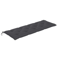 Banc Batavia avec coussin anthracite 150 cm Bois de teck massif 567824567824